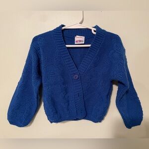 Vintage “okie dokie” 80s baby cardigan